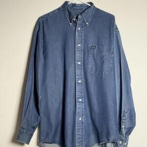 Façonnable Y2K Men’s Denim Button Down Casual Shirt - Sz M - Designed in France